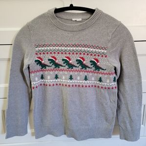 *sold* Boys Dinosaur Christmas  Sweater